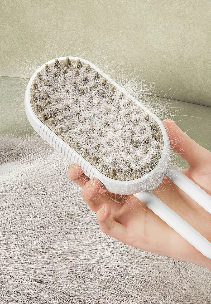 Brosse à vapeur 3 en 1 pour chats & chiens